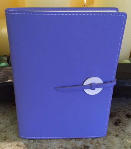 Franklin Covey Swing DOT Journal Periwinkle Blue Purple with white DOT