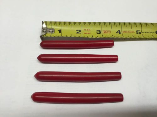 Lot of 4 Red Rubber tool handle grips. Great for pliers and other tools!