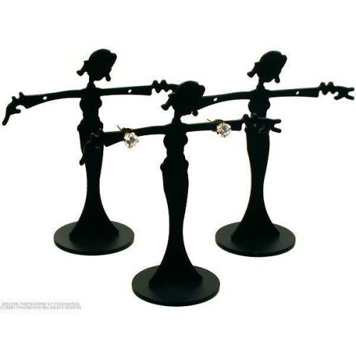 3 Black Dancer Earring Displays