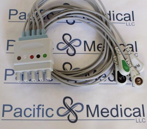 Philips 5 lead dual pin ecg leadwires (snap) - 989803104521 - nlph5252 for sale