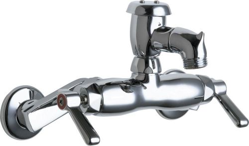 Chicago Faucets 305-VBCP Universal Wall Mounted Service Sink Chrome 2-Handle