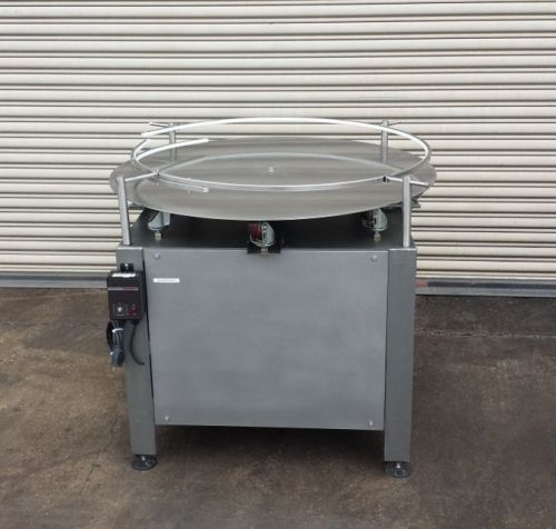 42” SS Rotary Accumulator Feed Table, Pack Off Accumulation Table