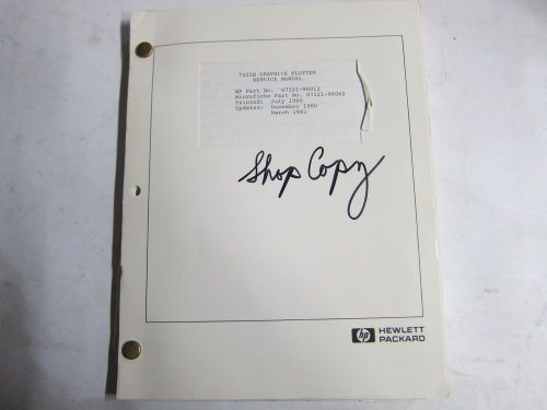 HP 7221B Graphics Plotter Service Manual