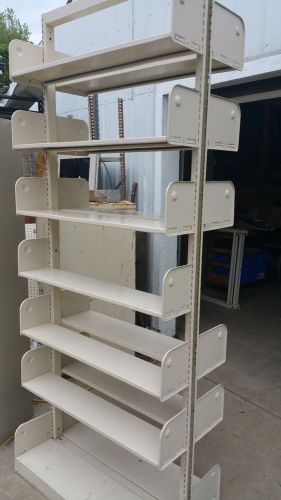 Used Cantilever Metal Library Shelving - bookcase , book storage