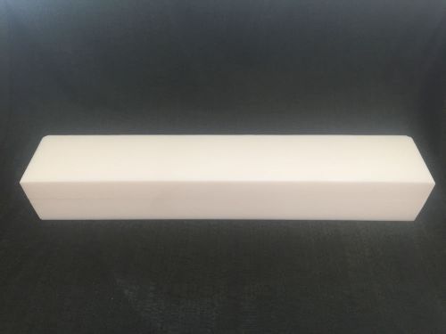 Molded Teflon PTFE TFM 1600 Sheet Plastic 3.50&#034; Thick X 24&#034; Long X 4&#034; Wide