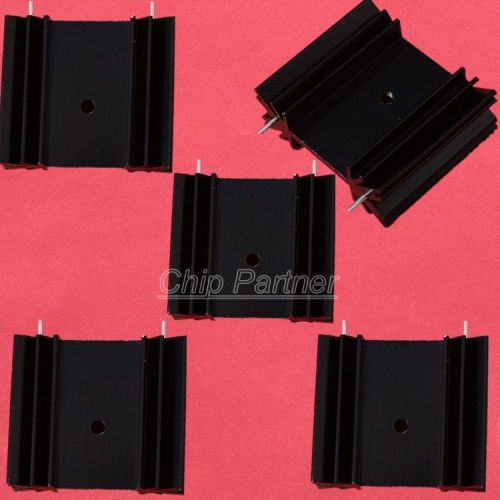 5PCS Triode IC heat sink For TO-220 Aluminum 30*34*12MM Cooling Fin