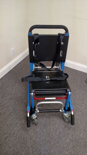 Ferno ez-glide stair chair handles track &amp; abs panels blue for sale