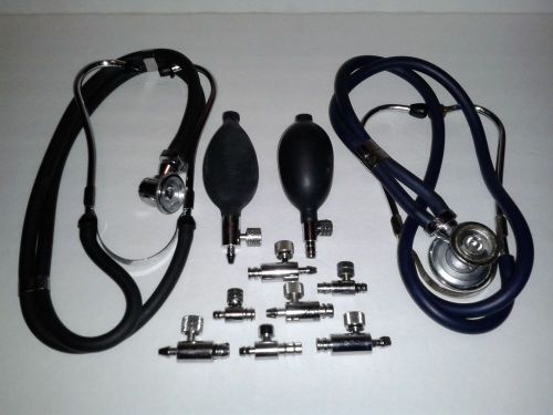 ADC STETHOSCOPE ADC BLOOD PRESSURE PARTS HAND PUMP MIXED LOT ADC MEDICAL ITEMS
