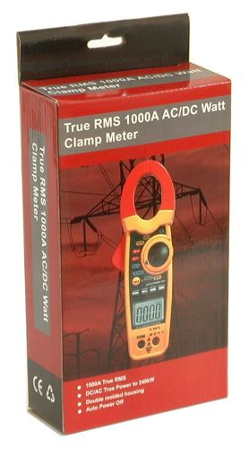 Cem dt-3348 240kw 1k amp clamp-on ac/dc current voltage watt frequency ohm meter for sale