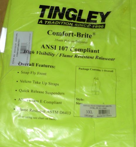 Tingley Comfort Brite .35mm ANSI 107 Compliant 3XL 3XLarge Jacket NEW ASTM D6413
