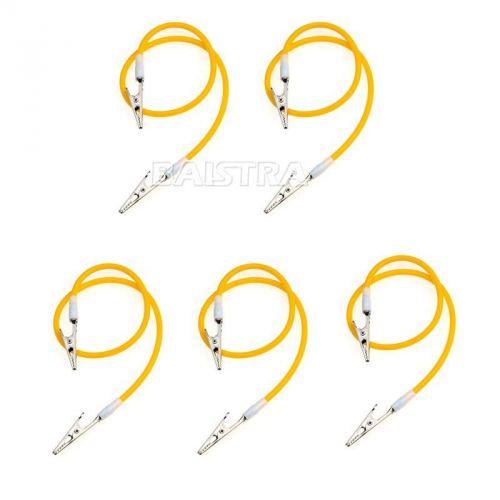 5x dental bib clips tatoo napkin silicone patient holder yellow instrument goods for sale