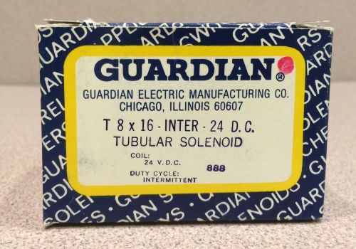 Guardian Electric T8X16 Inter Solenoid, Tubular,  Intermittent, 24VDC