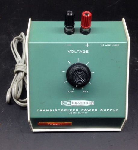 Vintage Heath Built Transistorized Power Supply Model EUW-17