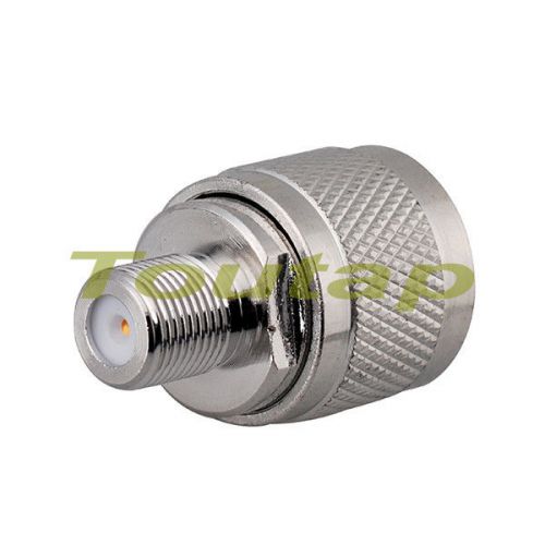 N-Type Male Plug to F Jack female Coaxial RF Coax Adapter Connector Zinc Alloy