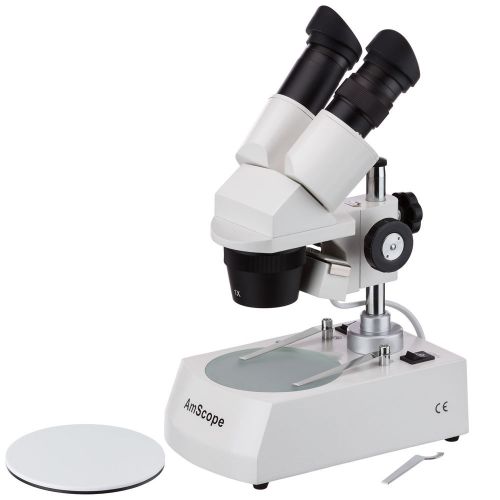 10x &amp; 30x student binocular stereo microscope with top &amp; bottom lights for sale