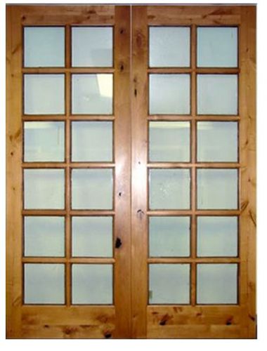 Knotty alder 12 lite 8ft french entry door 72&#034;x96&#034; for sale