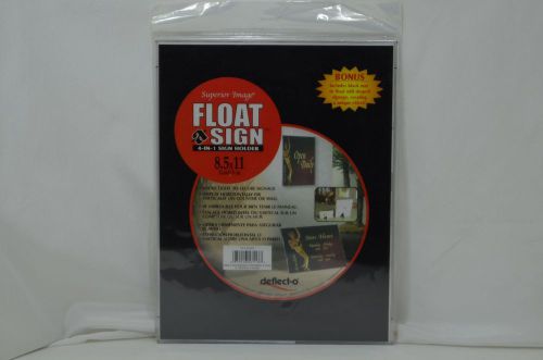 NEW FLOAT-A-SIGN 4-IN-1 SIGN HOLDER Superior Image deflect-o 8.5x11&#034; 21.6x27.9cm