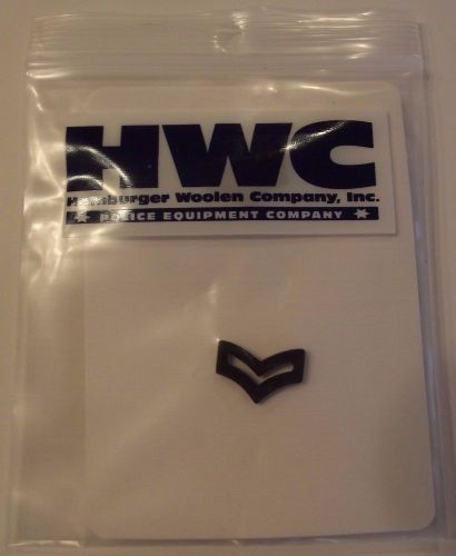 New HWC 3/4&#034; Metal Rank Insignia, CPL. Chevron Black, Corporal, Set Of Two