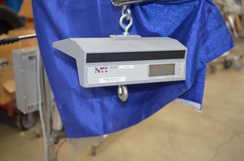 new NTI model KG 200 SH hanging scale max capacity 100 kg 220 pounds solar panel