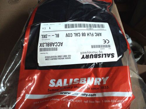 Salisbury acca8bl3x flame-resistant coverall, navy, 3xl, hrc2 for sale