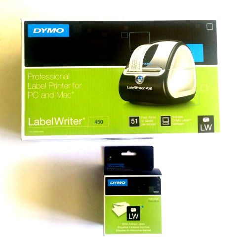 New DYMO LabelWriter 450 Thermal Label Printer And 700 Labels 1752264