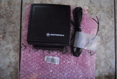 New oem motorola hsn4031b mobile radio external speaker w/ bracket &amp; thumbscrew for sale