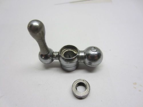 6&#034; atlas 618 craftsman 101 lathe compound ball &amp; crank handle &amp; nut for sale