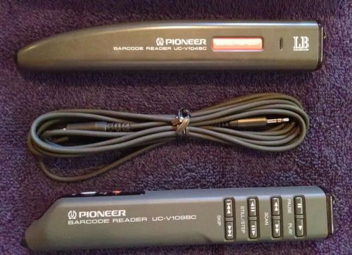 Pioneer Barcode Readers UC-V104BC and UC-V109BC w/instructions &amp; accessories