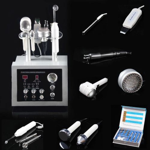 7in1 dermabrasion hot&amp;cold hammer scrubber ultrasound microdermabrasion machine for sale