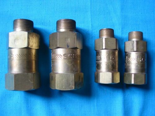 Dixon 3/4&#034; Safety Check Valve (SCVR-6) and 1&#034; (SCVM-8)  Two of Each NEW (Four)