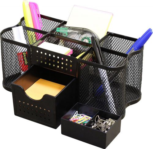 Decobros desk supplies organizer caddy (black) black for sale