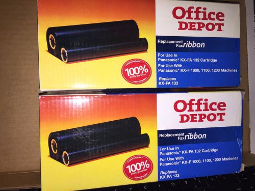 Office Depot Brand 95P (Panasonic KX-FA133) Thermal Fax Cartridge LOT OF 2