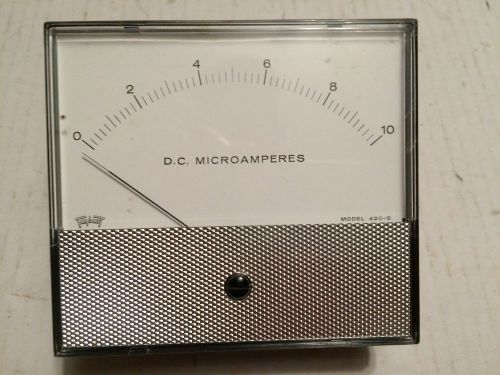 Vintage Triplett model 420-G meter D.C. microamperes ham tube radio amps parts
