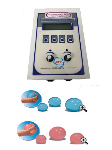 acco combo of Mini Electrotherapy Unit for Physiotherapy and Exercise Gel Ball