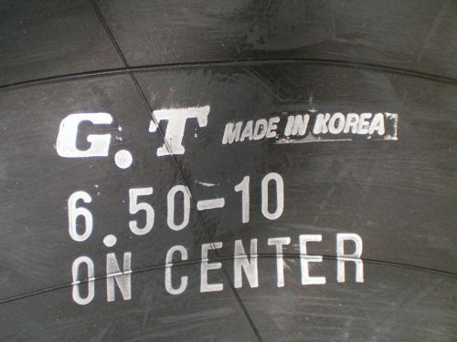 GT Tire Tube 6.50-10 On Center Non Radial Valve: TR150A Forklift Inner Tube NEW