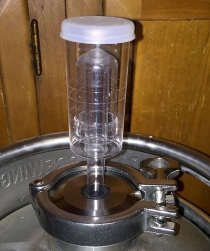 2&#034; Tri-Clover Stainless Clamp, Cap + Gasket Beer Keg Kit Fermenter with Airlock
