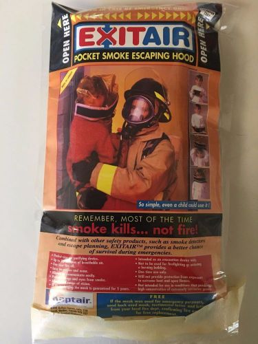 New exitair mask smoke escape hood - pocket smoke escaping hood for sale