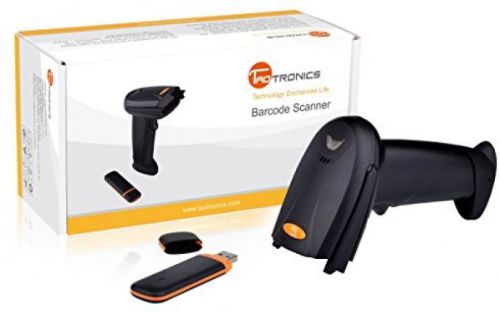 TaoTronics 2.4G Wireless Cordless Handheld Barcode Bar Code Scanner Reader Kit