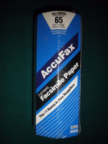 Sealed pm co accufax thermal facsimile paper roll (8.5 in x 328 ft) - 1 roll(s) for sale