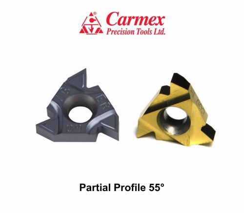 10 Pcs. Carmex Thread Turning inserts Partial profile 55 BXC / BMA