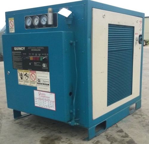 30hp quincy industrial rotary screw air compressor for sale