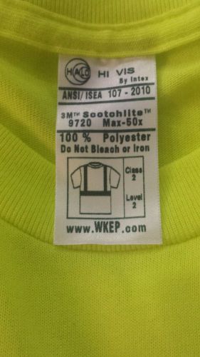 NWOT Size XL Hi-Vis tshirt ANSI/ISEA  Class 2 Level 2