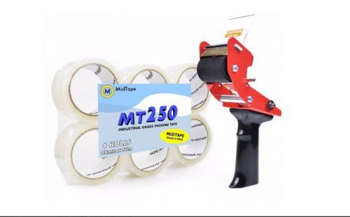 Tape Gun and Packing Tape Value Bundle. Comes With 1 BMG-2 Tape Gun and 6 Rolls