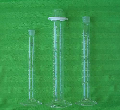 Pyrex 25 ml 50ml 100 ml Graduated Cylinders  2982 / 3002 / 3024 ~ FREE SHIPPING