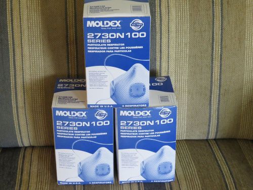 Moldex 2730N100 Series Particulate Respirator, 15 Pairs