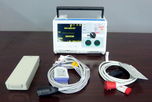 Zoll m series biphasic 12 lead ecg pacing analyze aed als battery ecg cable for sale