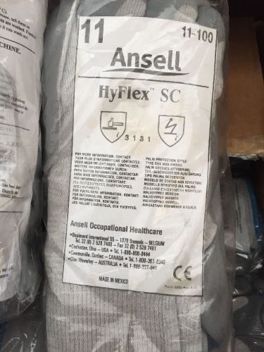 Ansell HyFlex 11-100 Yarn Glove, Static Control Size 11 (Pack of 12) XX Large