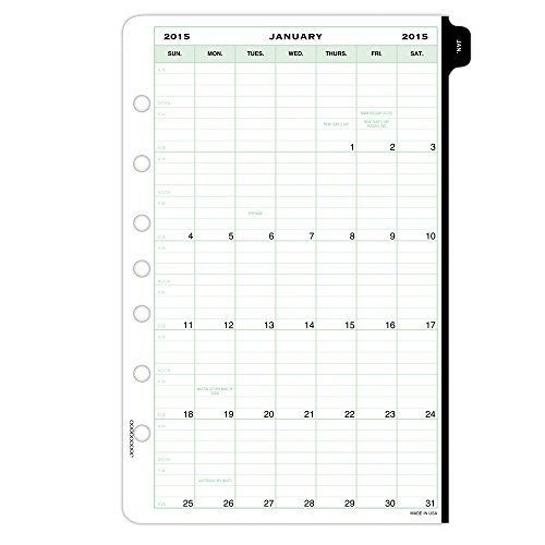 Day-timer classic desk-size daily planner refill 2015, 5.5 x 8.5 inch page size for sale