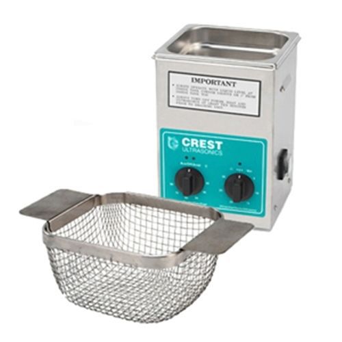 Crest cp200ht ultrasonic cleaner with mesh basket-analog heat &amp; timer for sale