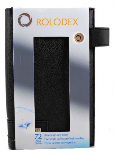 Rolodex Business Card Book 72 Card Capacity Black